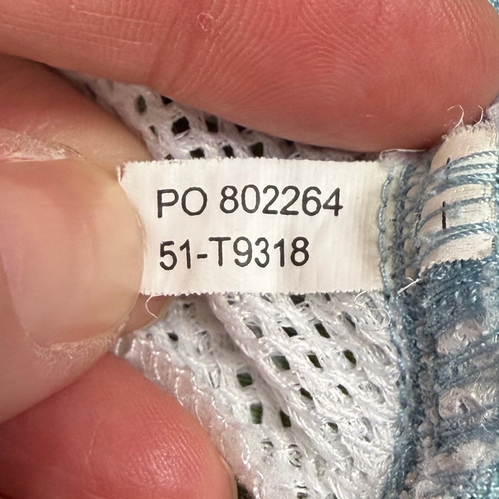Tommy Bahama Hula Girl Swim Trunks S Blue Green Geometric Mesh Lined Nylon T9318 - Picture 10 of 15